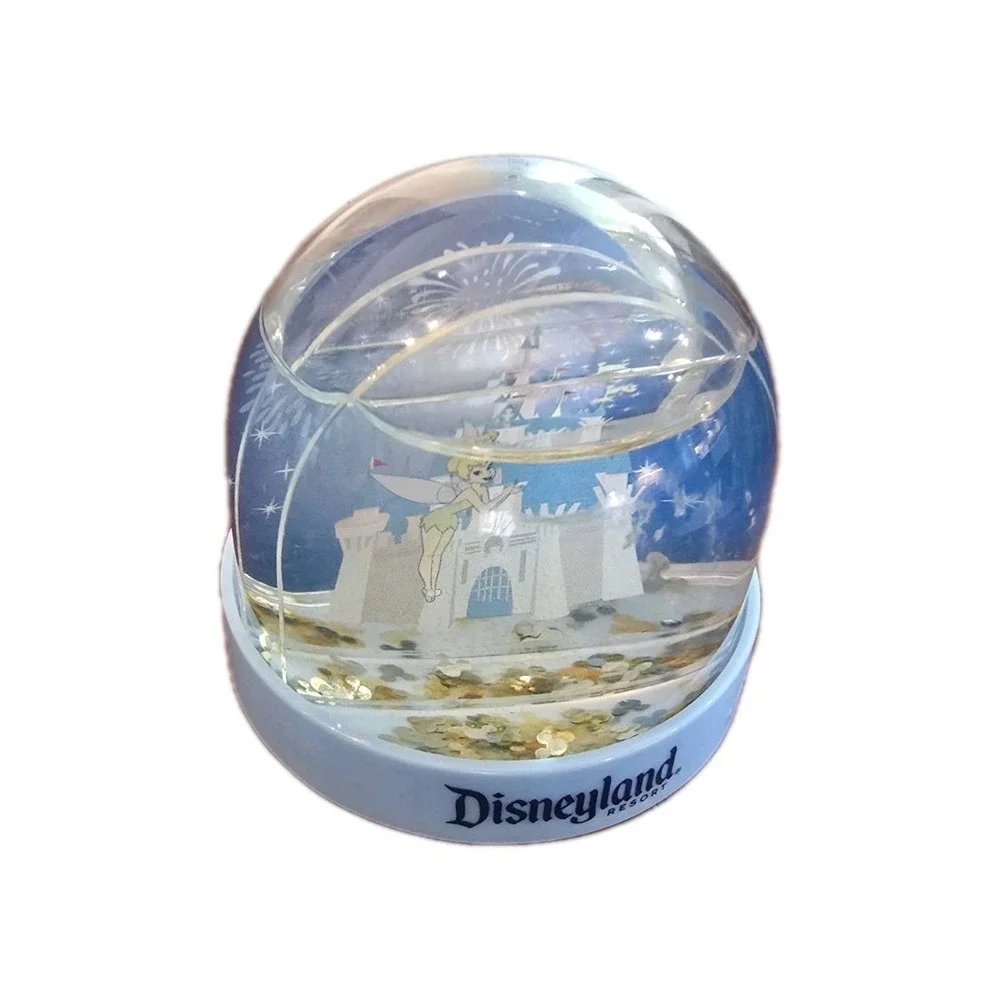 Disneyland Resort Blue Tinker Bell Disney Castle Collectible Dome‎ Snow Globe